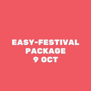 Easy festival package: 9 Oct. 2026